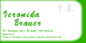 veronika brauer business card